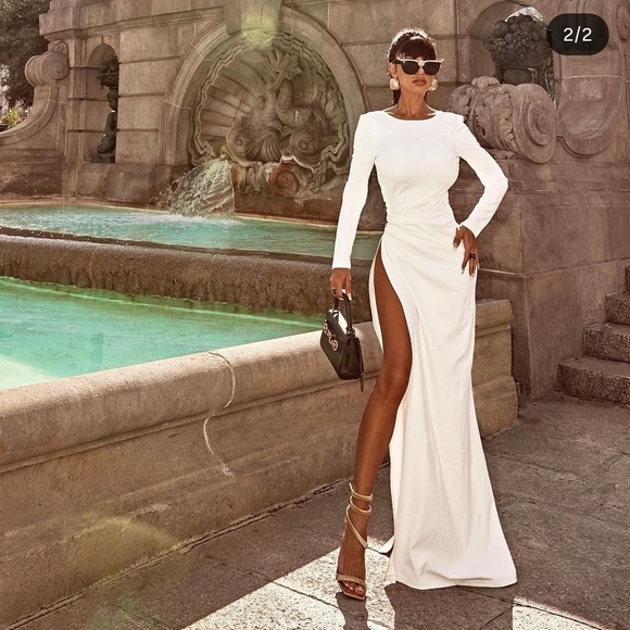 Catwalk Connection Amalfi Maxi White Dress - Picture 4 of 8